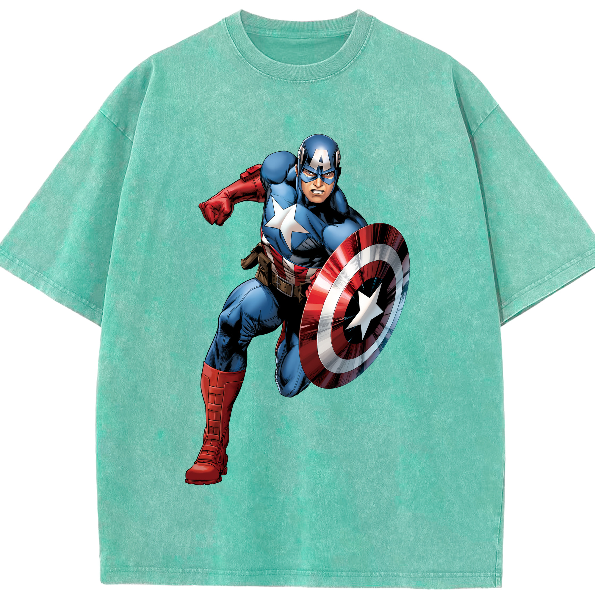 （画像用） アベンジャーズ The Avengers 綿100% ヴィンテージ風 半袖Tシャツ（フロントプリント）